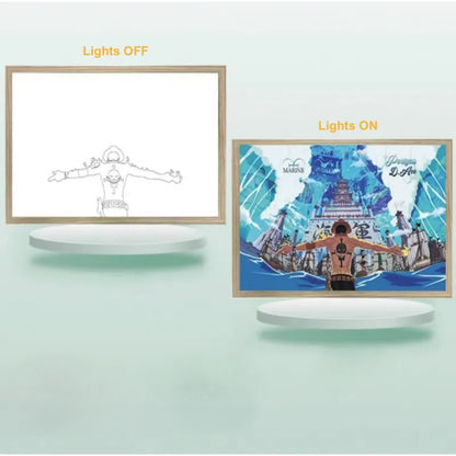 3D LED Painting Frame – Anime & Game Lamp The Wonders Mart Trading™