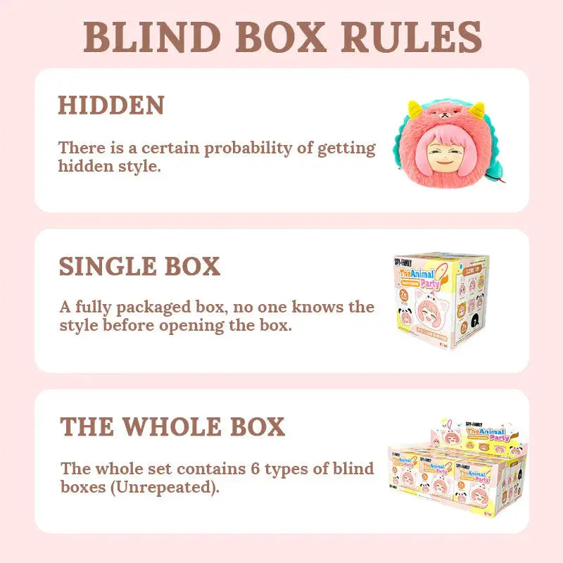 EAKI - Spy x Family "The Animal Party" series Blind Box (Single Box) The Wonders Mart Trading™