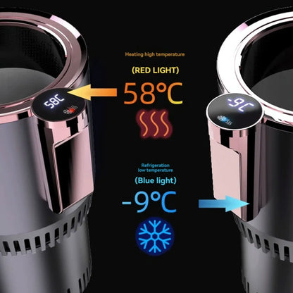 DENX Vehicle Cup Holder – Car Cup Cooler & Warmer | Instant Temperature Control, 12V DC Powered, Auto Heating & Cooling Mug Adapter