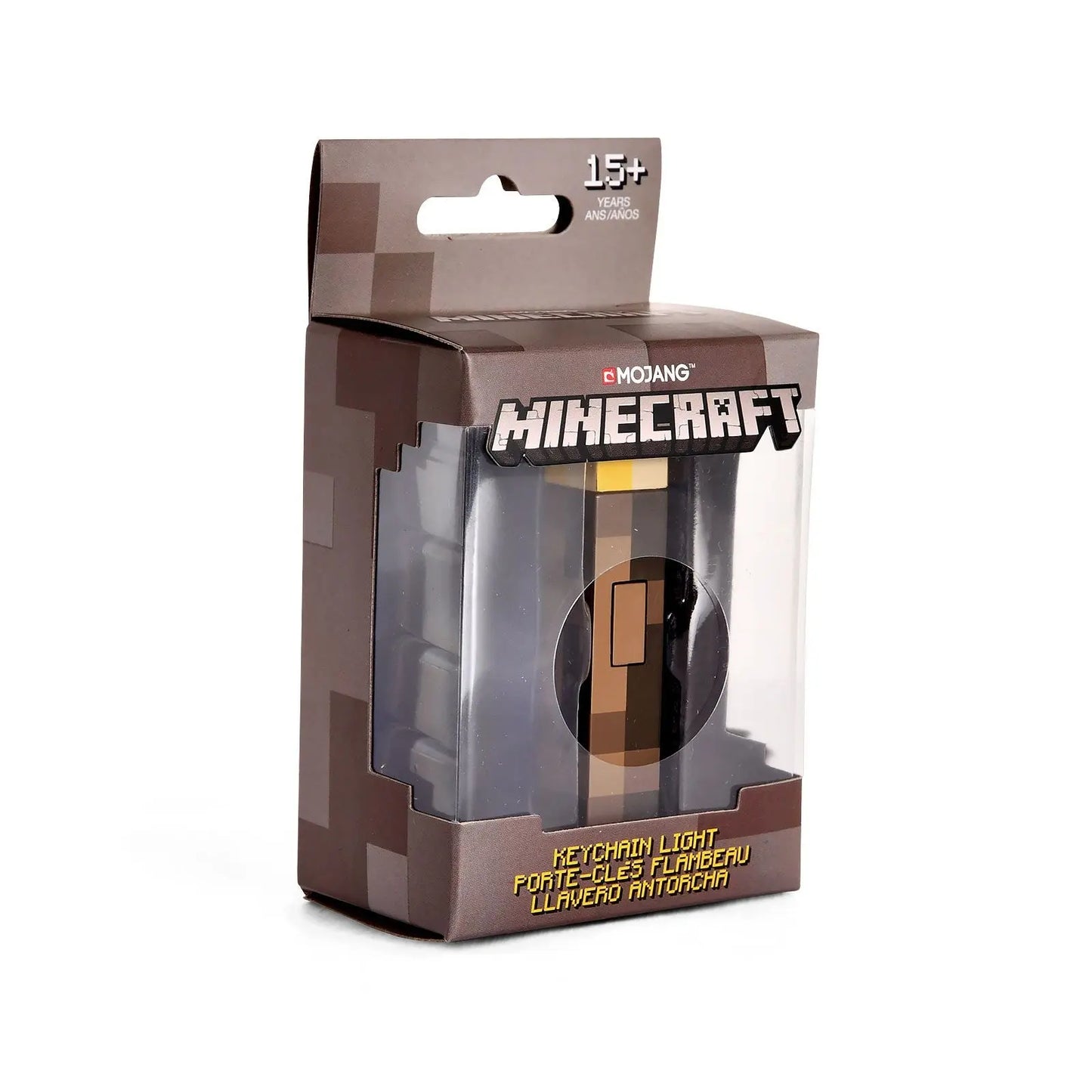 Minecraft-Inspired Torch LED Keychain – Pixel Gaming Light Keyring Accessory The Wonders Mart Trading™