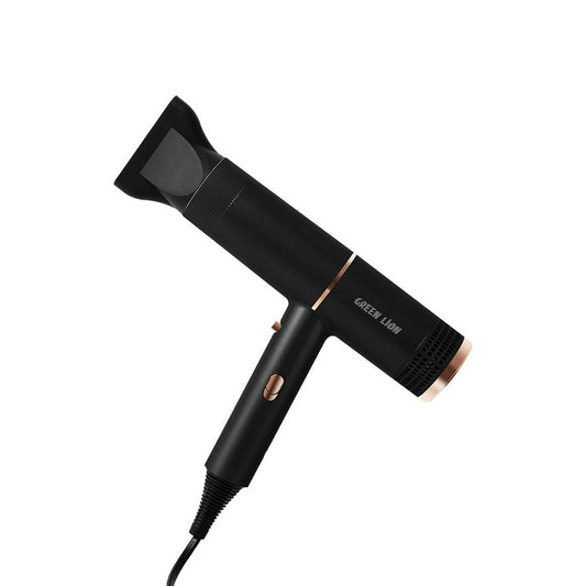 Green Lion Bristol Hair Dryer – Dual Heat & Speed Settings, Cool Shot, Detachable Air Inlet, Travel-Friendly, with Concentrator – Black