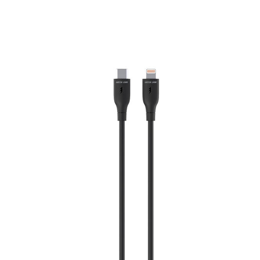 Green Lion USB-C To Lightning PVC Cable 1m - Black