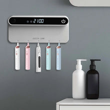 Green Lion Smart Toothbrush Sterilizer – Auto Timing, 99.9% Antibacterial, UVC LED, One-Touch Operation, 30-Day Standby, Wall Mountable The Wonders Mart Trading™