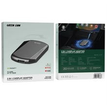 Green Lion 2-in-1 CarPlay Adapter – 4GB RAM Wireless Smart Car System (Black) The Wonders Mart Trading™