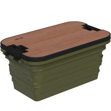 Green Lion Folding Basket with Built-In Table – 32L Portable Storage & Camping Basket (Green) The Wonders Mart Trading™