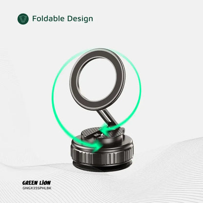 Green Lion GX-35 Suction Phone Holder - Black The Wonders Mart Trading™