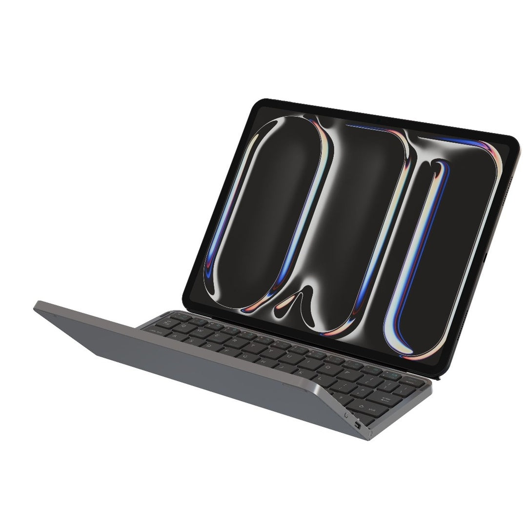 Green Lion Tectra Foldable Keyboard Case – Portable Bluetooth Keyboard with Trackpad (Gray) The Wonders Mart Trading™