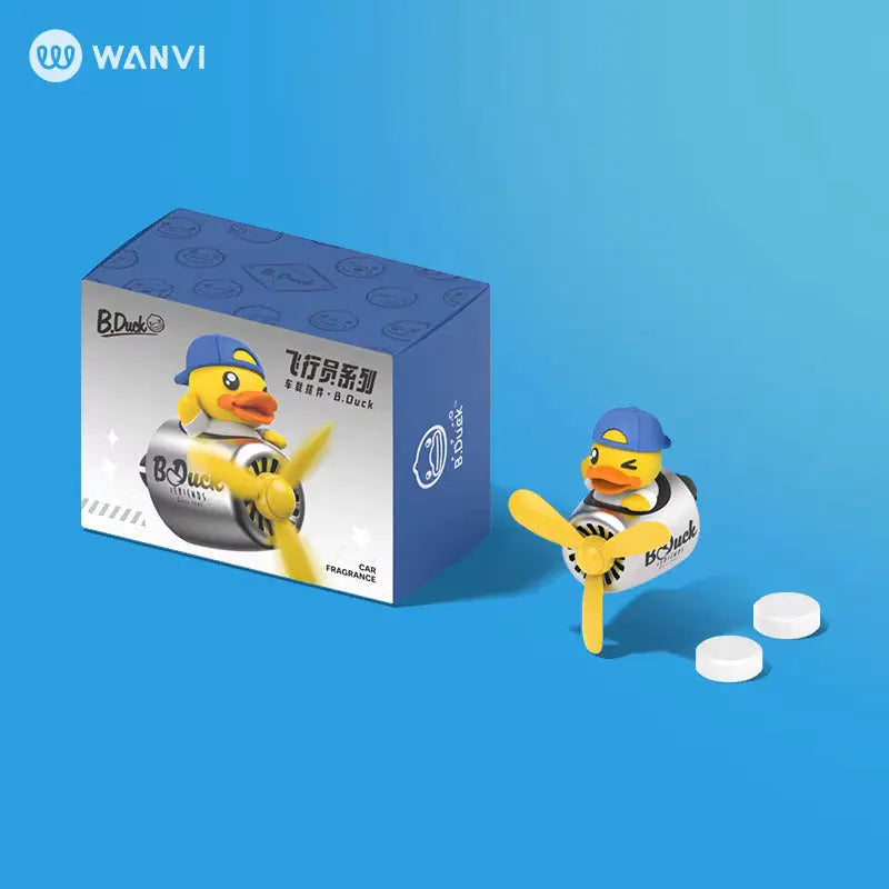 
Cute Pilot Air Freshener – Character Clip-On Car Diffuser with Mini Plane The Wonder Mart