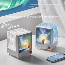Aurora Box S10 Bluetooth Speaker Night Light – 7 Color LED Projector with White Noise & Touch Control The Wonders Mart Trading™