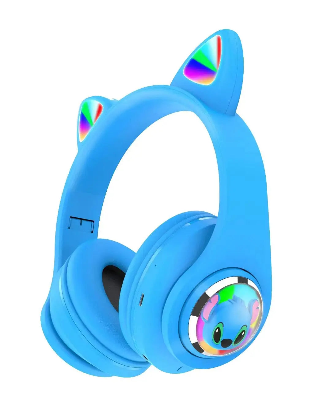 
Stitch / Mario / Hello Kitty 3D Bluetooth Wireless Headphones – Foldable, On-Ear Design with Built-In Mic, 16H Playtime, Padded Earcups & AUX/TF Support The Wonders Mart Trading™