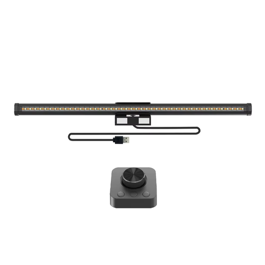 Powered Adjustable LED Monitor Light Bar – Stepless Dimming + Touch