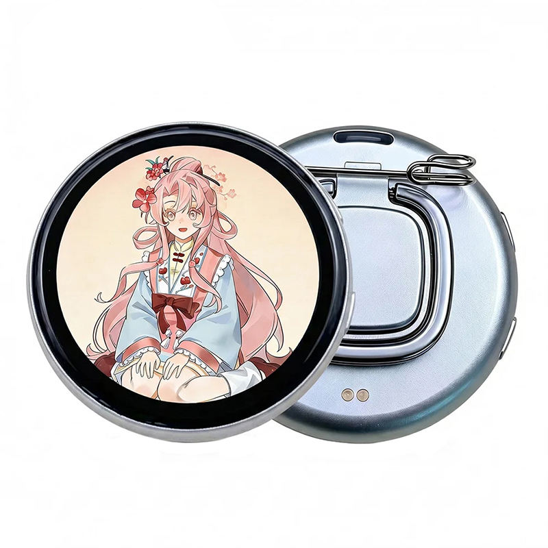 N88 Smart Digital E-Badge – 1.85” Touchscreen Magnetic GIF & Video Display Badge The Wonders Mart Trading™