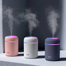 مرطب هواء معطر للغرفة مع إضاءة ليلية LED بألوان قوس قزح وصانع ضباب H2o ومرطب هواء للسيارة DQ107