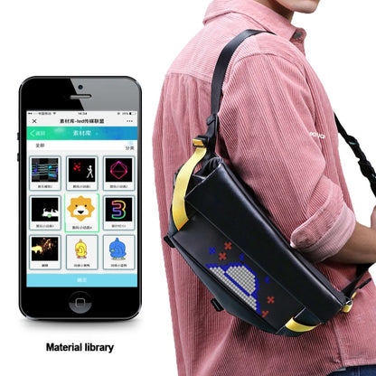 Smart LED Screen Crossbody Bag - Waterproof, APP Controlled, and Stylishly Versatile