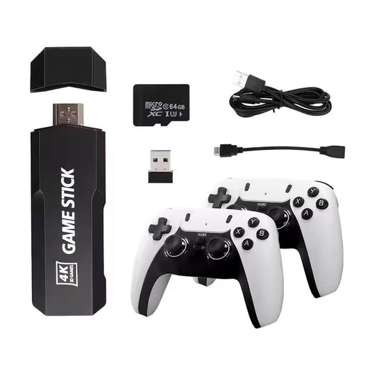 Wireless Retro Game Console – 20,000+ Games | 9 Emulators, 4K HDMI Output, Plug & Play with Dual 2.4G Wireless Controllers (64GB)