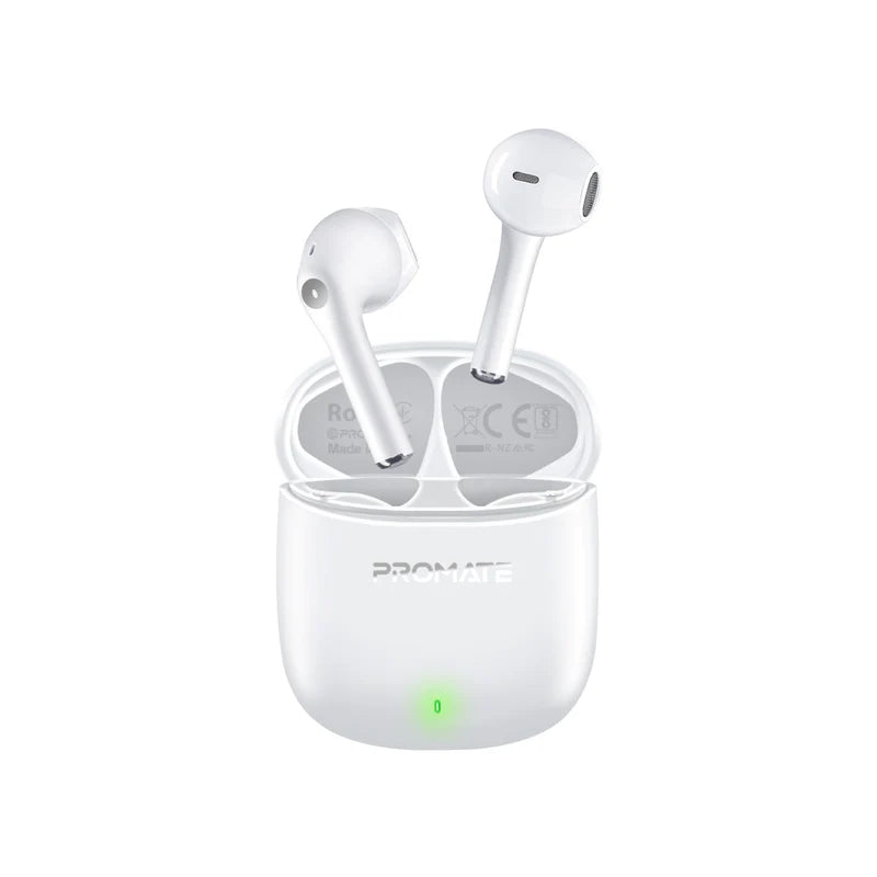 Promate Lima | True Wireless Earbuds with ENC Noise Reduction, 30-Hour Playback, IntelliTouch Controls & Bluetooth v5.3 – With Protective Case & Strap