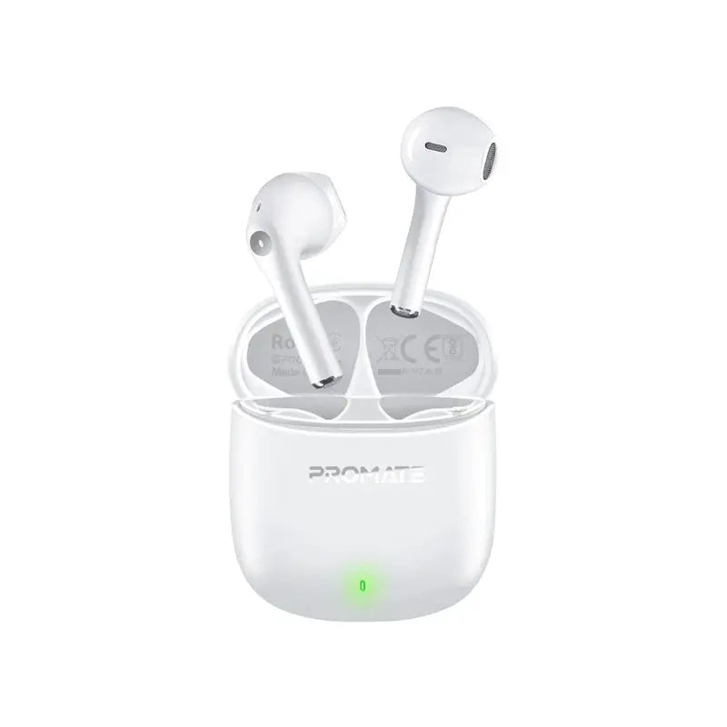 
Promate Lima | True Wireless Earbuds with ENC Noise Reduction, 30-Hour Playback, IntelliTouch Controls & Bluetooth v5.3 – With Protective Case & Strap The Wonders Mart Trading™