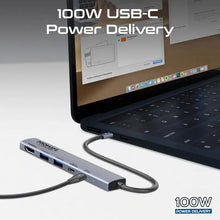Promate LinkHub-5X | USB-C 5-in-1 Multiport Hub with 100W PD, 4K HDMI, 5Gbps USB-C & Dual USB-A – Compact Plug & Play Docking Station The Wonders Mart Trading™