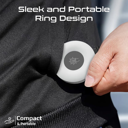 Promate MagHalo – Ultra-Slim MagSafe Rechargeable LED Ring Light for Phones (White/Warm/Natural Modes)