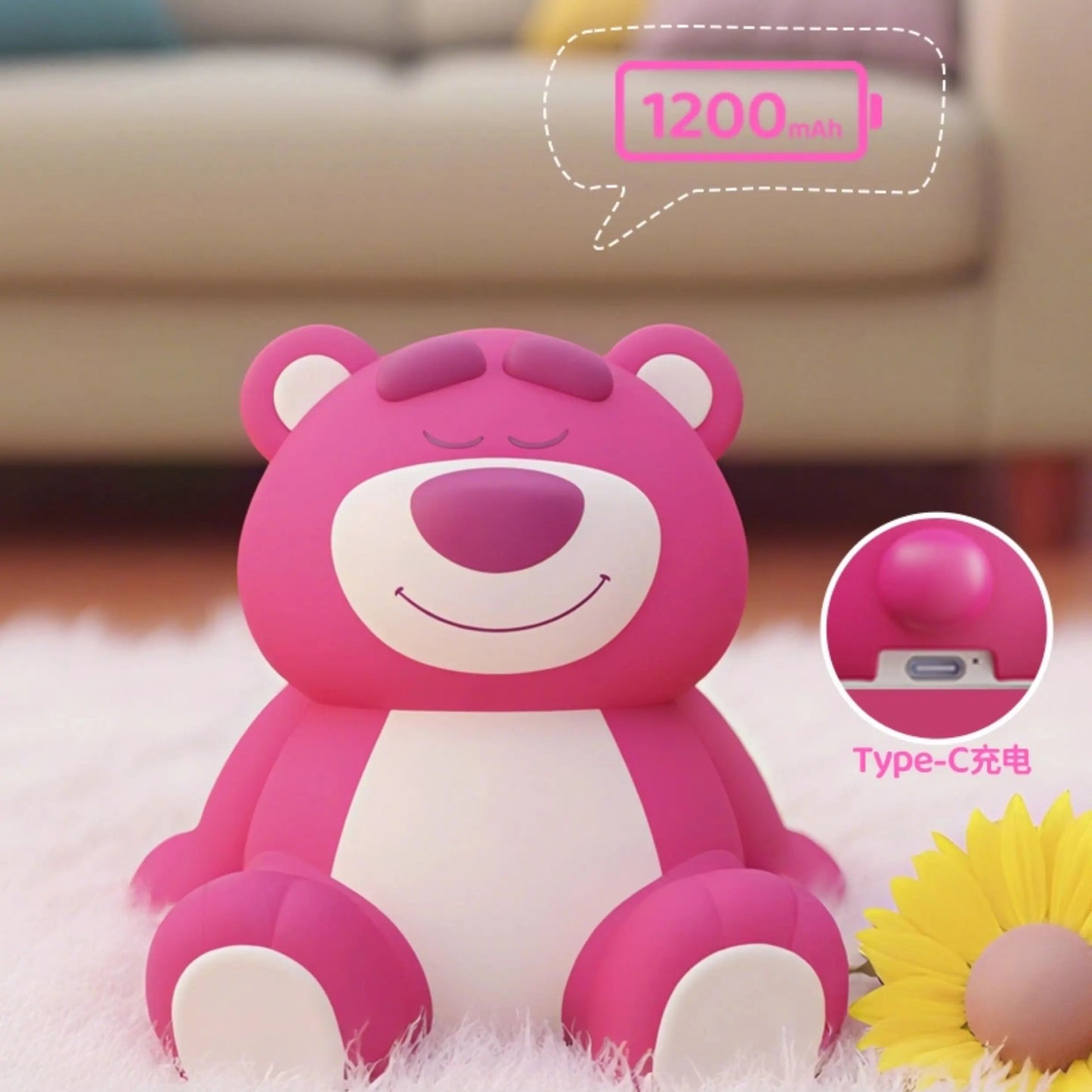 Toy Story Lotso Bear Silicone Night Light The Wonders Mart Trading™