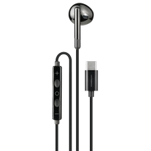 Powerology Type C Mono Earphones with 3- Button Volume Control Mic - Black The Wonders Mart Trading™