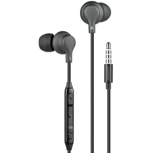 Powerology 3.5mm In-Ear Stereo Earphones with 3- Button Volume Control Mic - Black The Wonders Mart Trading™