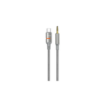 Porodo USB-C to 3.5mm Braided Audio Cable – 1.2M AUX Adapter (Grey) The Wonders Mart Trading™