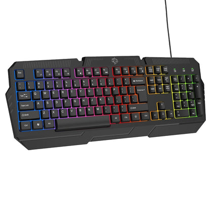 Porodo Gaming 4-in-1 Combo – RGB Keyboard, High-DPI Mouse, 40mm Headset & Smooth Mousepad | Ultimate USB Gaming Setup for PC & Laptop