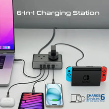 PROMATE PowerBrix2-GaN65 | 6-in-1 65W GaNFast™ Charging Station with Dual USB-C PD, 60W QC, USB-A, and Dual 3250W AC Sockets The Wonders Mart Trading™