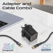 Promate PowerPort-25CC | 25W USB-C PD + 18W QC 3.0 Dual Port Wall Charger with 60W LED USB-C Cable (1.2m) – Adaptive Smart Charging & Travel-Ready Safety The Wonders Mart Trading™
