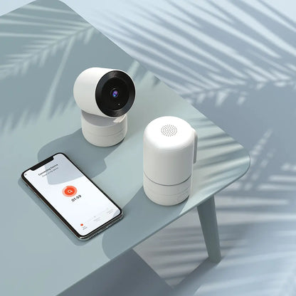 Powerology 4MP Indoor PTZ Camera BT 2.4Ghz/5Ghz Dual-Band WiFi 256GB - White The Wonders Mart Trading™