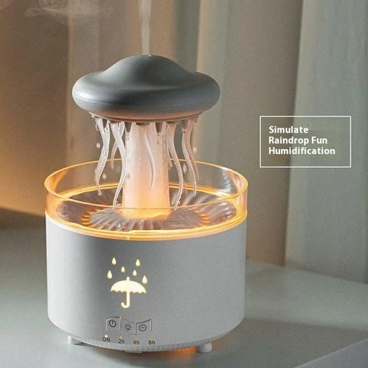 Rain Cloud Humidifier – Water Drip Aroma Diffuser with Remote, Timer & 7 Color LED Night Light The Wonders Mart Trading™