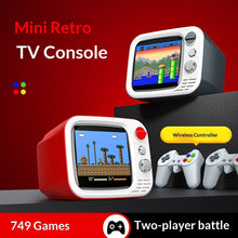 H7 Tiny Arcade TV 3.5” Mini Retro Game Console – 740 Built-In Games, 2 Wireless Controllers & TV Output (Red) The Wonders Mart Trading™