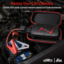PROMATE SparkTank-16 | Heavy-Duty 16000mAh Car Jump Starter Power Bank with IP67 Water Resistance, Dual USB Output, LED Light & Smart Safety Clamps The Wonders Mart Trading™