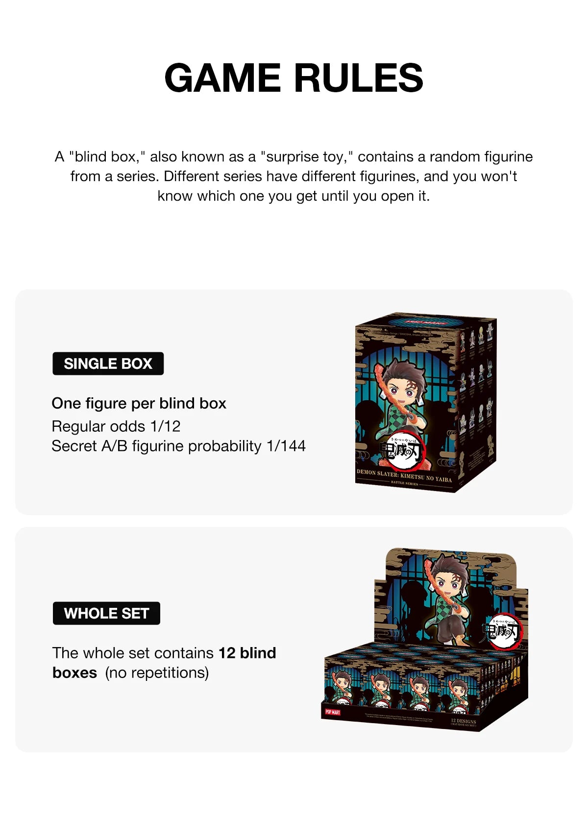 POP MART Demon Slayer: Kimetsu no Yaiba Battle Series Figures Blind Box – Single Box The Wonders Mart Trading™