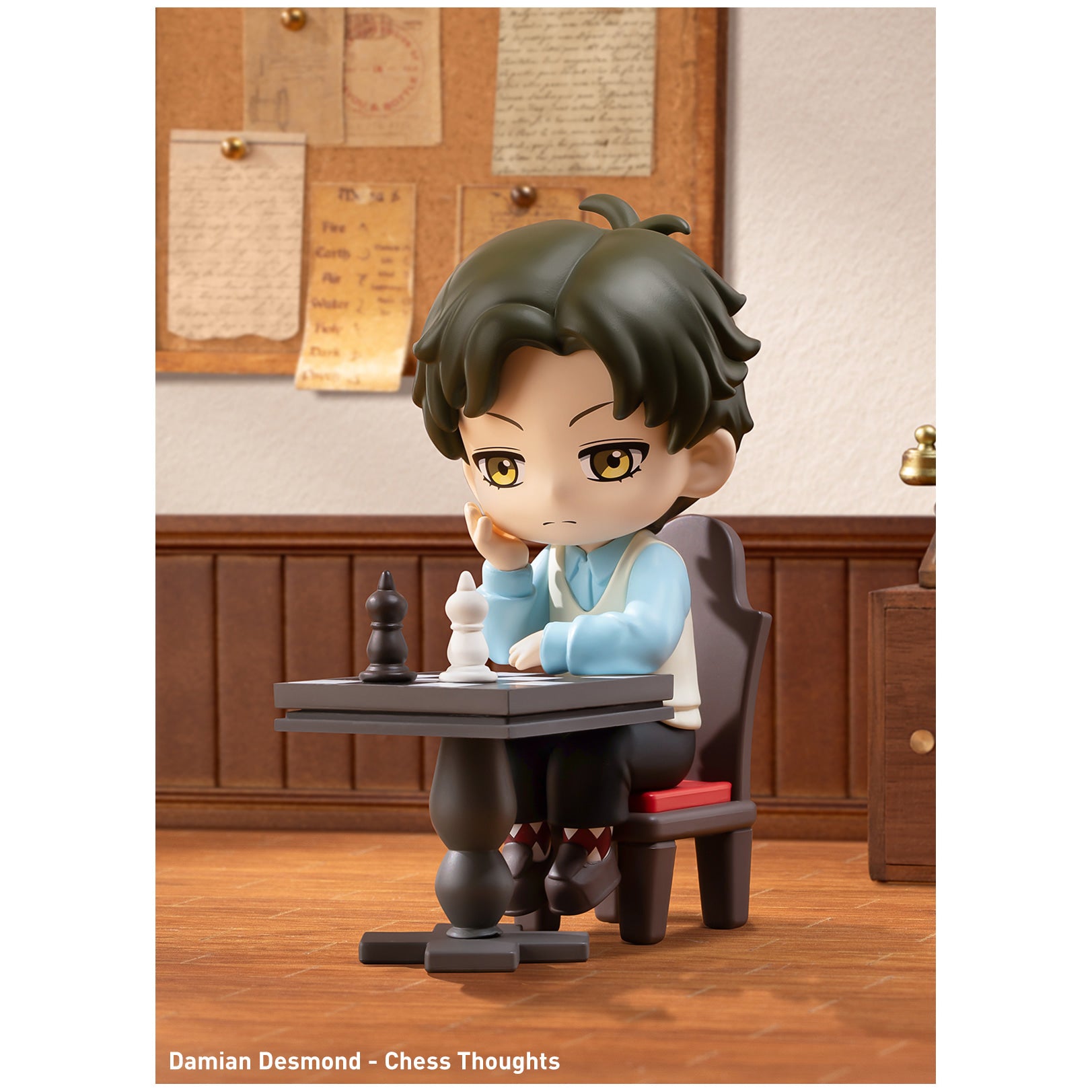 
Damian Desmond – Chess Thoughts from POP MART SPY × FAMILY Daily Life; scene props are illustrative