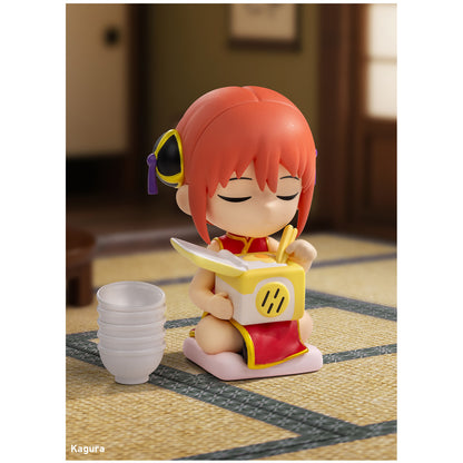 
Kagura from POP MART Gintama Welcome to Yorozuya; scene props are illustrative