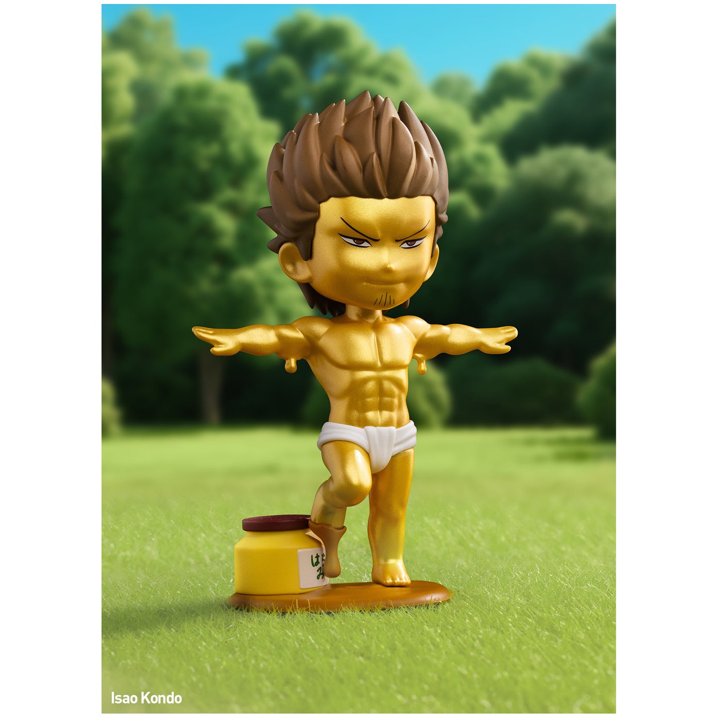 
Isao Kondo from POP MART Gintama Welcome to Yorozuya; scene props are illustrative