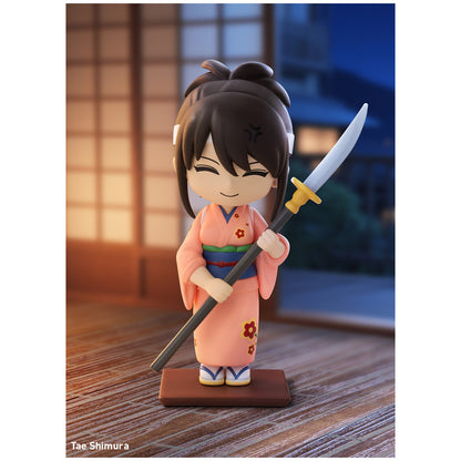 
Tae Shimura from POP MART Gintama Welcome to Yorozuya; scene props are illustrative