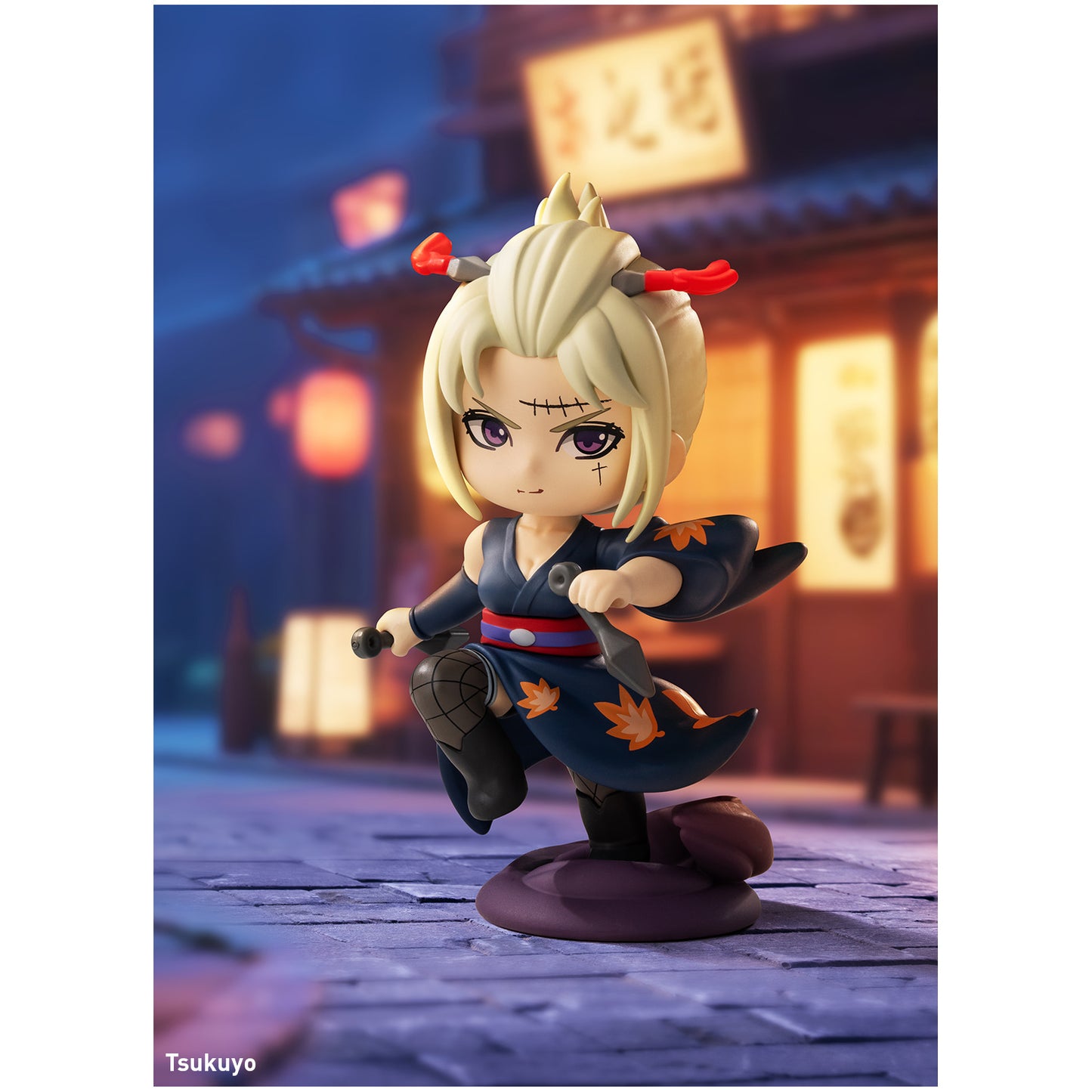 
Tsukuyo from POP MART Gintama Welcome to Yorozuya; scene props are illustrative