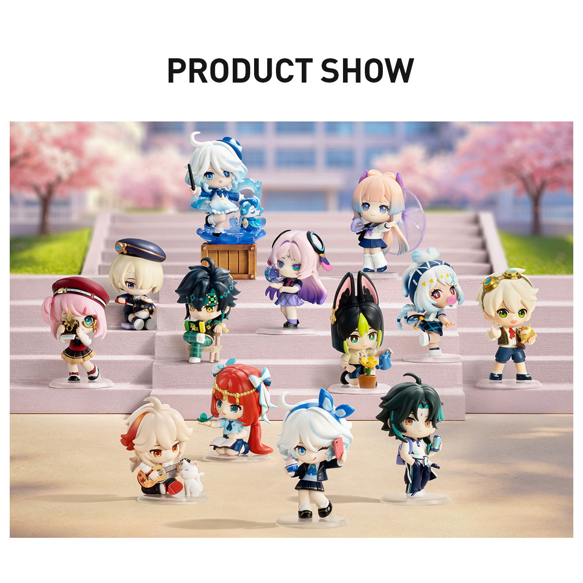 
Genshin Impact complete styled PRODUCT SHOW group; regular figures and possible secret shown together