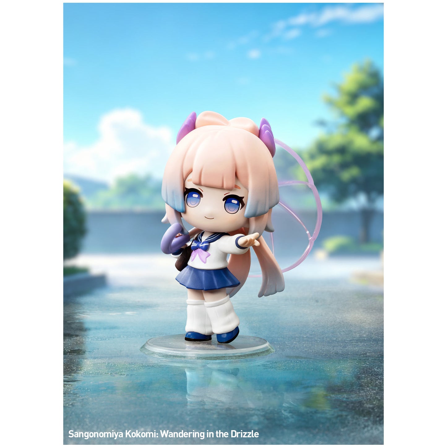 
Sangonomiya Kokomi – Wandering in the Drizzle chibi figure from Genshin Impact Academy's Light and Shadow Poetry