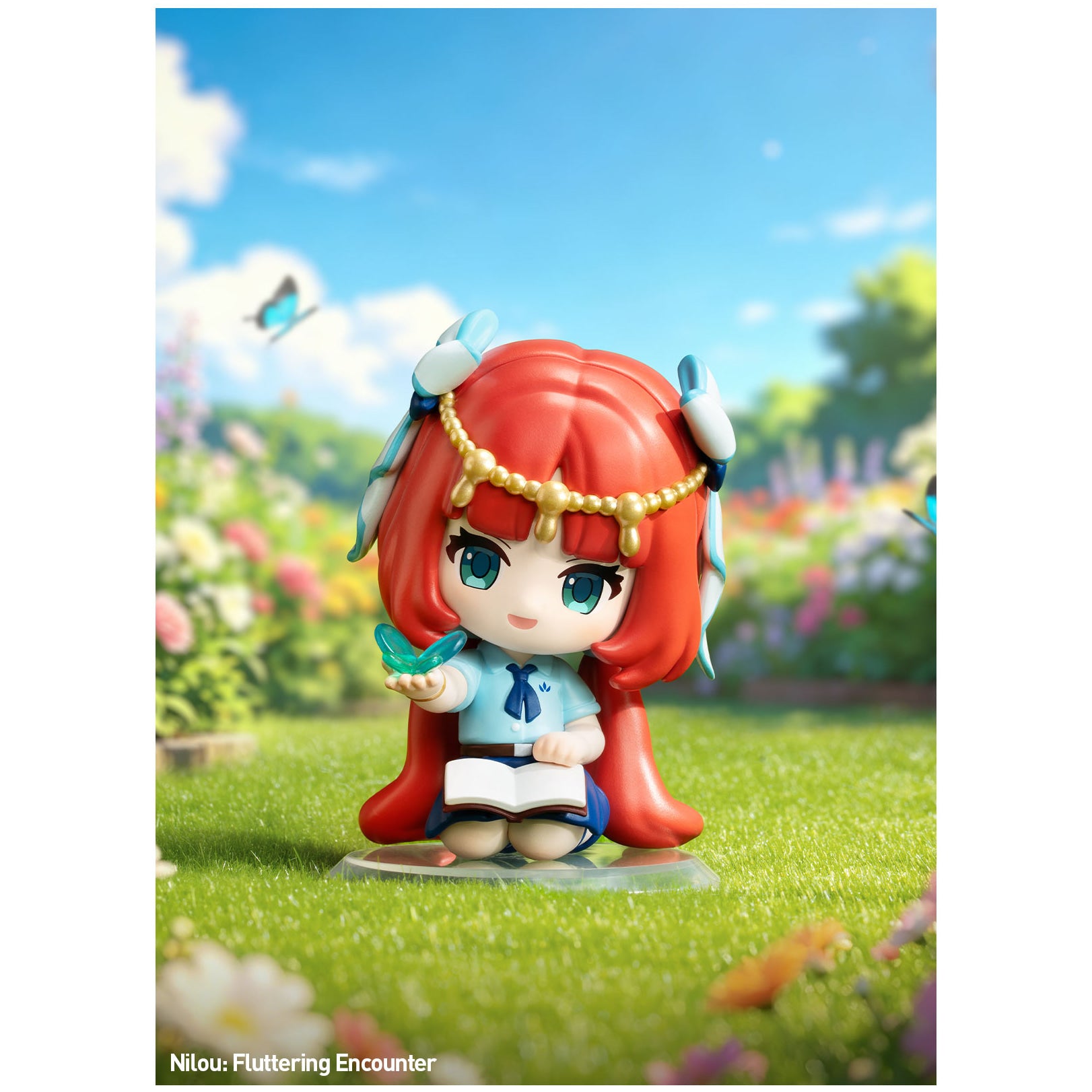 
Nilou – Fluttering Encounter chibi figure from Genshin Impact Academy's Light and Shadow Poetry