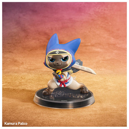 
Kamura Palico styled close-up from POP MART Monster Hunter Palico