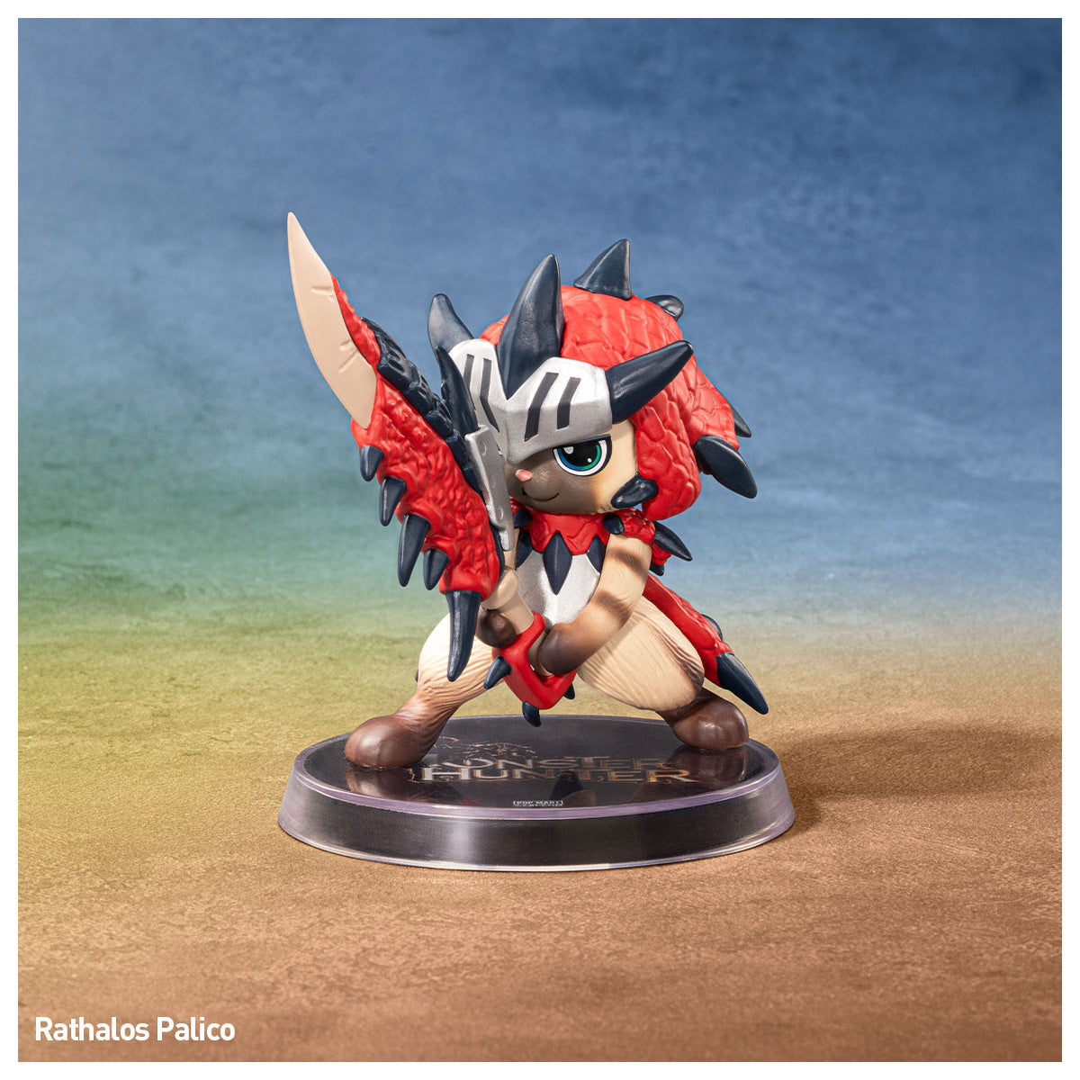 
Rathalos Palico styled close-up from POP MART Monster Hunter Palico