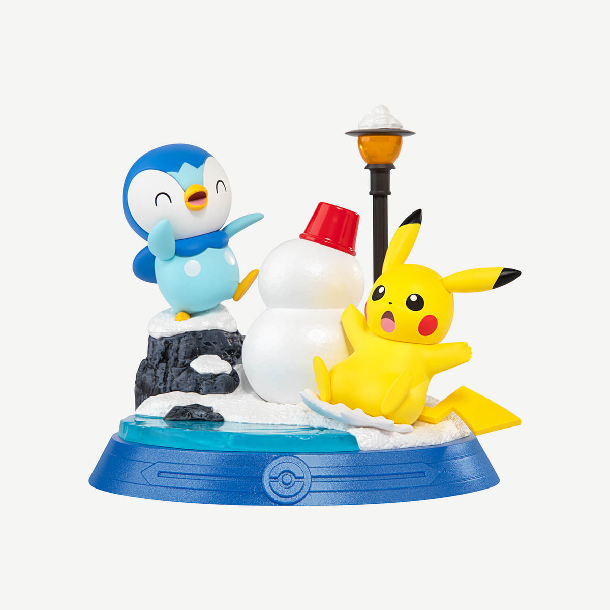 
FUNISM Pikachu and Piplup snowy-day scene collectible