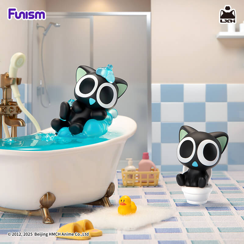 
Luo Xiaohei bath and toilet miniature designs in a bathroom scene