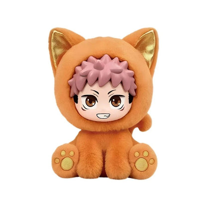 
Yuji Itadori orange cat plush pendant from EAKI Sitting Cat Party