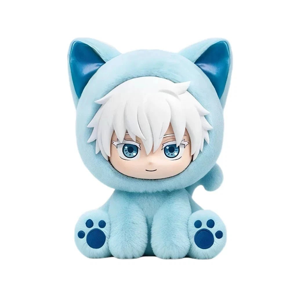 
Satoru Gojo blue cat plush pendant from EAKI Sitting Cat Party