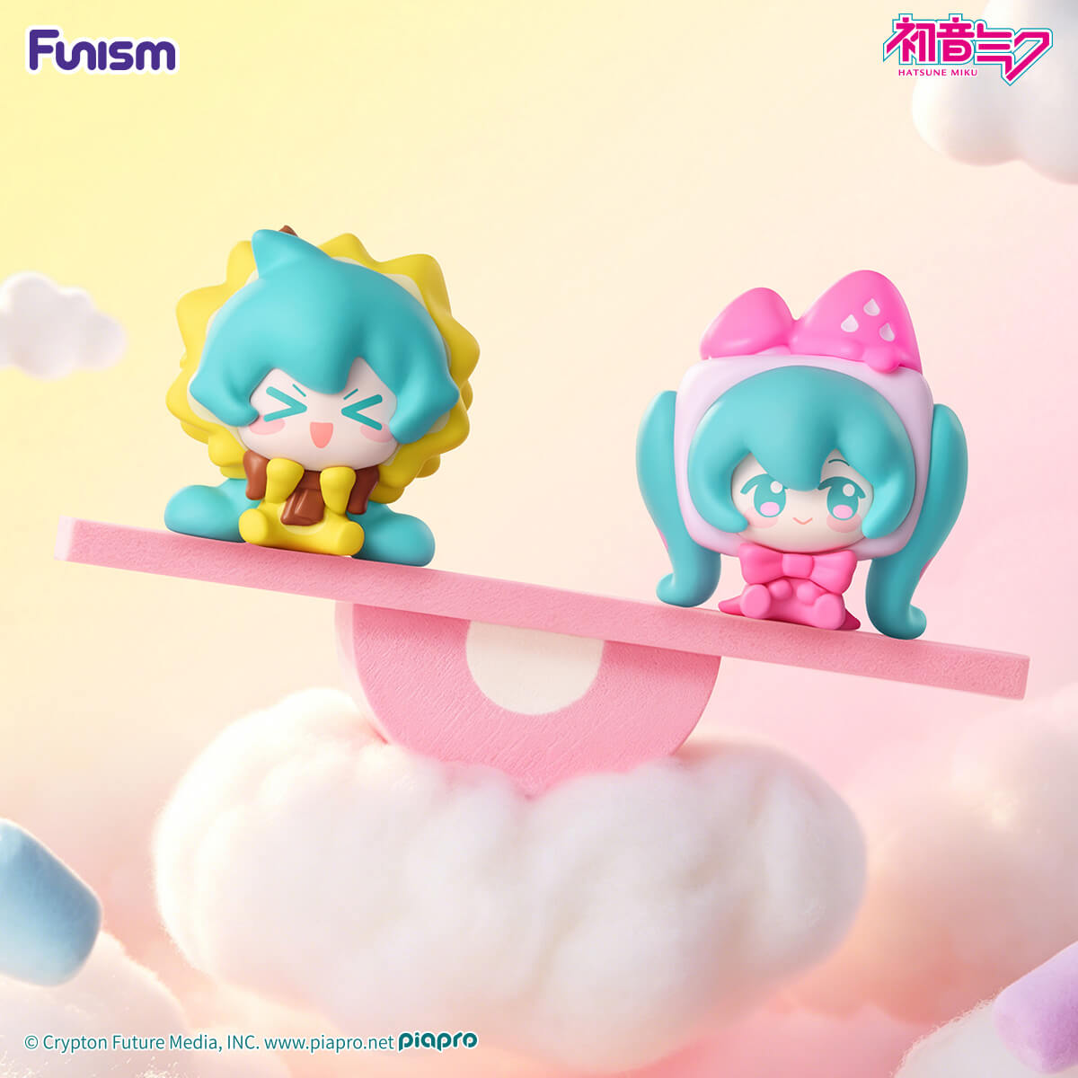 
Hatsune Miku Dopamine Qface durian and strawberry marshmallow miniature designs